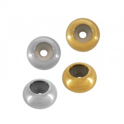 Rondelle Stoppeur avec Caoutchouc 6x3mm (Ø1.5mm) en Acier Inoxydable 316