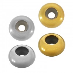 Rondelle Stoppeur avec Caoutchouc 8x4mm (Ø2mm) en Acier Inoxydable 316