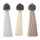 Artificial Silk Tassel with Strass Cap 65mm