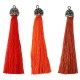 Synthetic Tassel with Strass Cap 65mm