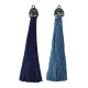 Synthetic Tassel with Strass Cap 65mm