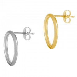 Boucles d'Oreilles Cercles 18mm/2mm en Acier Inoxydable 304