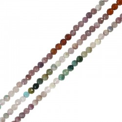 Gemstone Bead Round Faceted (~4mm) (Ø0.5mm) (~105pcs)