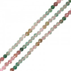 Gemstone Strawberry Crystal Bead (~4.25mm) (Ø0.5mm) (~90pcs)