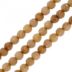 Νεφρίτης Χάντρα Πολυεδρική 4mm (Ø~0.9mm) (~92τμχ)