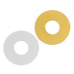78080619 Stainless Steel Charm Donut Round 18mm/1.3mm