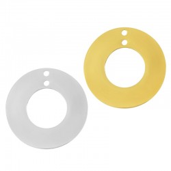 78080613 Breloque Cercle avec 2 trous 25 mm en Acier Inoxydable 304