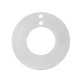 Breloque Cercle avec 2 trous 25 mm en Acier Inoxydable 304