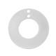 Stainless Steel 304 Charm Circle w/ 2 Holes 25mm