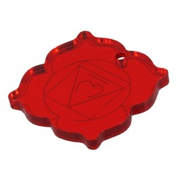 Plexi Acrylic Pendant The Root Chakra Om 30mm