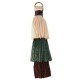 Artificial Silk Tassel Tripple with Ring ~40mm