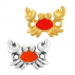 Zamak Connector Crab w/ Enamel 16x12mm