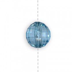Perlina Sfaccettata Trasparente in Acrilico 12mm