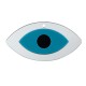 Plexi Acrylic Pendant Evil Eye 68x35mm