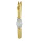 Zircon Brass Earring Oval 13x23mm