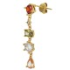 Boucle D'Oreille en Laiton et Zircon 7 x 34 mm