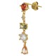 Boucle D'Oreille en Laiton et Zircon 7 x 34 mm