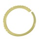 Brass Ring w/ Zircon 19x2mm