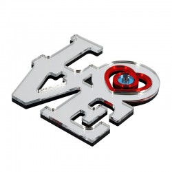 Plexi Acrylic Pendant “LOVE” w/ Heart & Evil Eye 100x99mm