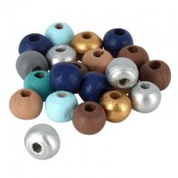 Wooden Bead Round 6mm (Ø~2mm) (~715pcs)