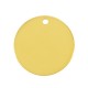 Brass Charm Round "Best friends forever" 15mm/1mm Ø1.9mm