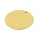 Breloque Ronde en Laiton « Best Friends Forever » 15 mm/1 mm Ø1.9 mm