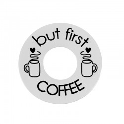 Ανοξείδωτο Ατσάλι 304 Κύκλος “COFFEE” για Μακραμέ 18mm/1.3mm
