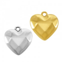 Zamak Charm Heart 15mm