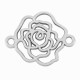 Μεταλλικό Ζάμακ Στοιχείο Τριαντάφυλλο Λουλούδι Μακραμέ 13mm