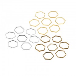 Brass Connector Hexagon 8mm/0.8mm