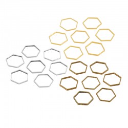Brass Connector Hexagon 10mm/0.8mm