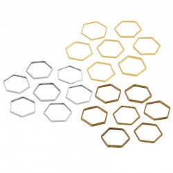 Brass Connector Hexagon 12mm/0.8mm