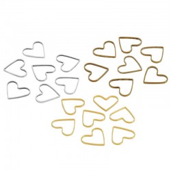 Brass Connector Heart 13x14mm/0.8mm