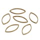 Brass Connector Nail Oval 4x8mm/0.8mm