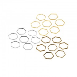 Brass Connector Hexagon 6mm/0.8mm