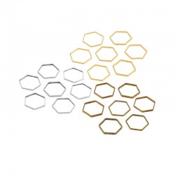 Brass Connector Hexagon 6mm/0.8mm