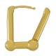 Brass Earring Rectangular 16x22mm/4.3mm