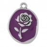 999° Silver Antique Plated/ Purple