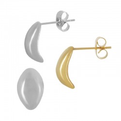 Stainless Steel 316 Earring Drop w/ Clasp 13x8mm