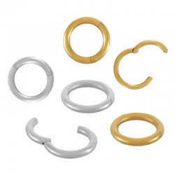 Fermoir Rond 10.4-8.0mm/1.2mm en Acier Inoxydable 316L