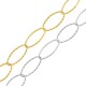 Stainless Steel 304 Chain Oval Hammered 10x20mm