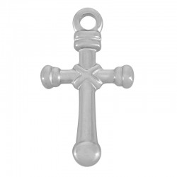 Ciondolo a Croce in Acciaio Inossidabile 304 13X22 mm