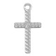 Stainless Steel 304 Charm Cross 19x10mm