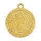 Stainless Steel 304 Charm Coin 18x21mm