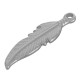Stainless Steel 304 Pendant Feather 7x26mm