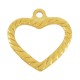 Stainless Steel 304 Charm Heart 21mm