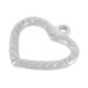 Ciondolo a Forma di Cuore in Acciaio Inossidabile 304 21 mm