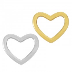 Connettore in Acciaio Inossidabile 304 a Forma di Cuore 16X14 mm