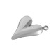 Breloque Cœur 12x14mm en Acier Inoxydable 304