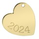Plexi Acrylic Pendant Heart “2024” 28x29mm